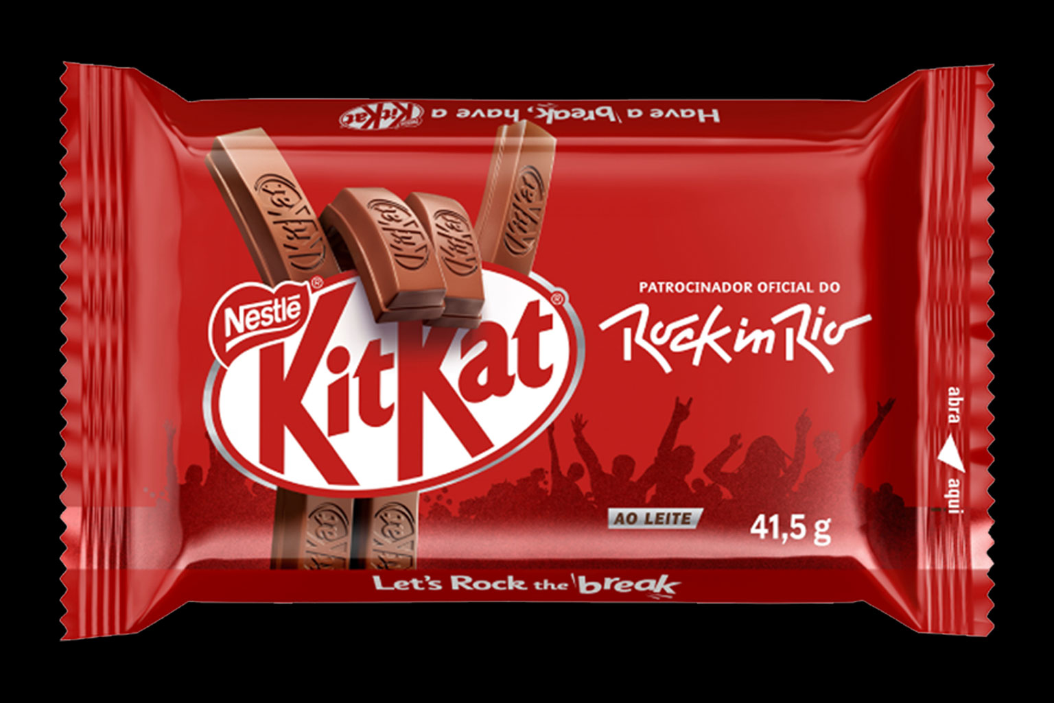 KITKAT apresenta nova embalagem especial para o Rock in Rio